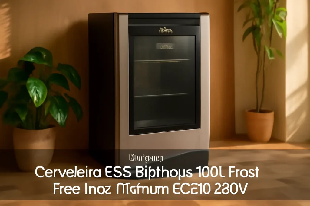 Cervejeira EOS Bierhaus 100L Frost Free Inox Titanium ECE110 220V
