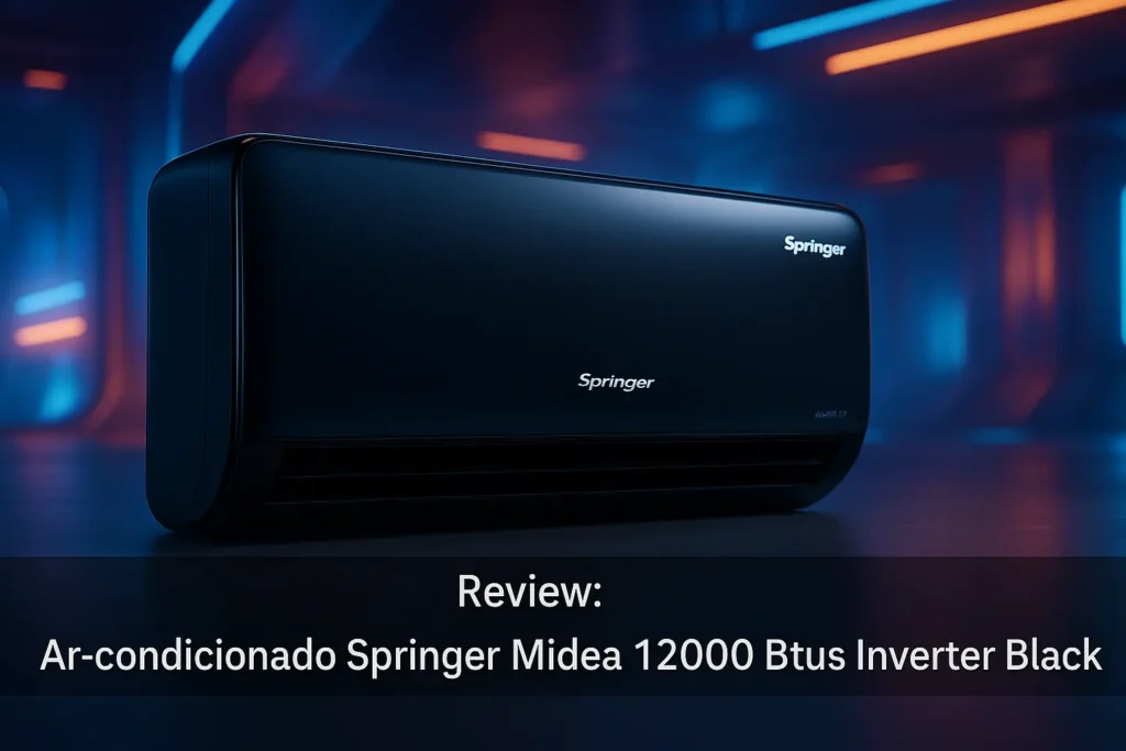 Ar-condicionado Springer Midea 12000 Btus Inverter Black