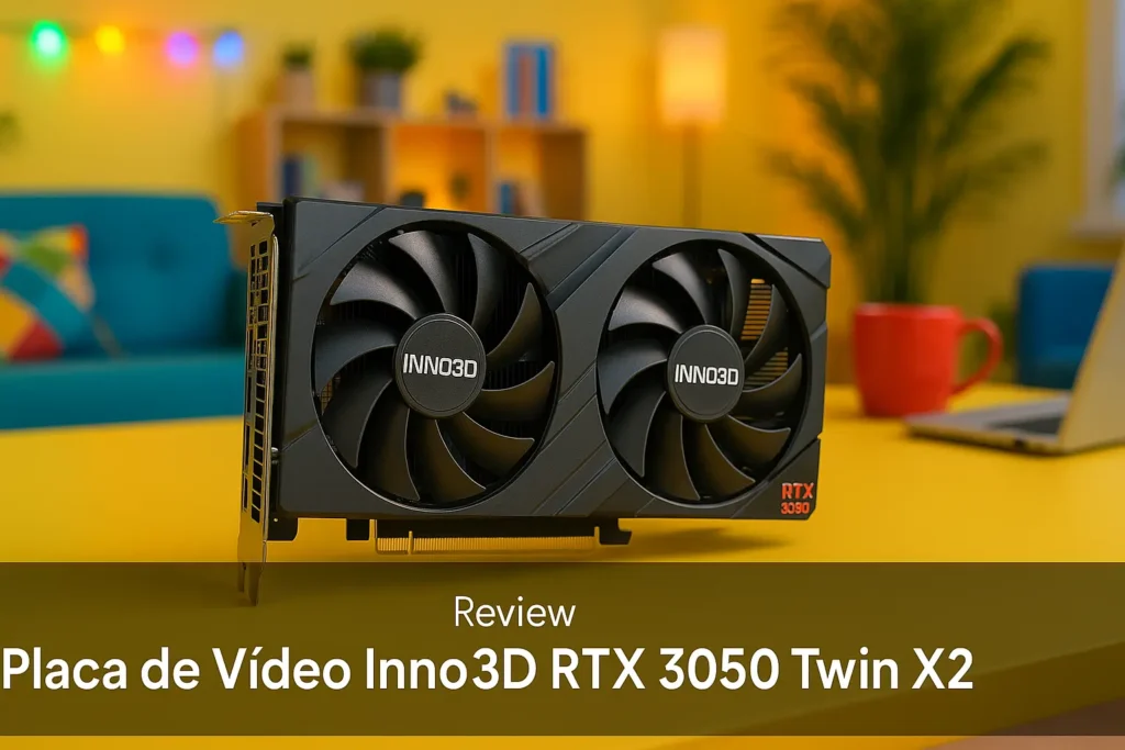Placa de Vídeo Inno3D RTX 3050 Twin X2: desempenho fluido com 8GB GDDR6
