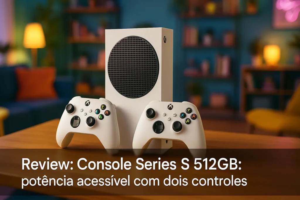 Console Series S 512GB: potência acessível com dois controles