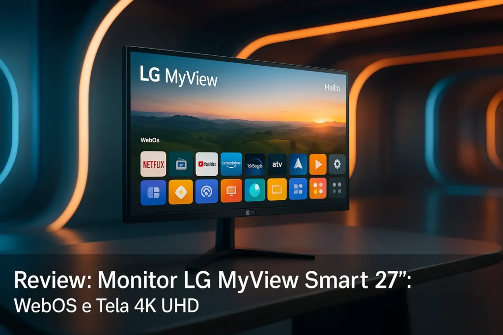 Monitor LG MyView Smart 27": WebOS e Tela 4K UHD