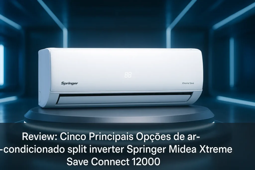 Cinco Principais Opções de ar-condicionado split inverter Springer midea xtreme save connect 12000