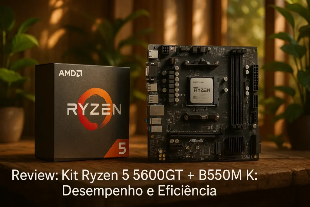 Kit Ryzen 5 5600GT + B550M K: Desempenho e Eficiência
