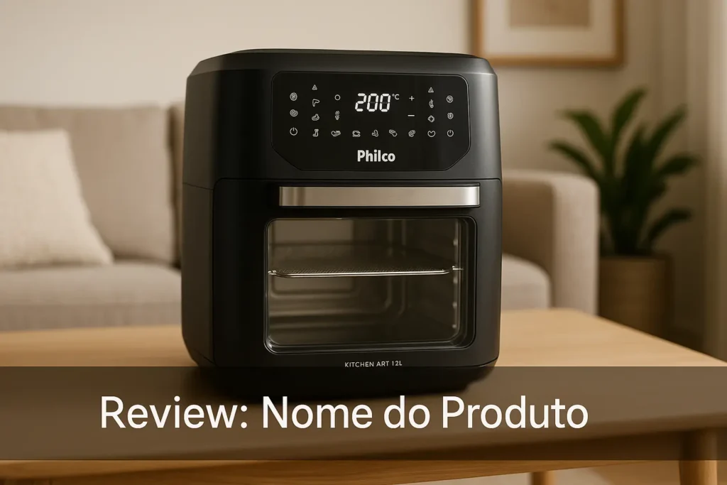 Principais 5 fritadeira air fryer philco kitchen art 12l painel digital kfr02 220v