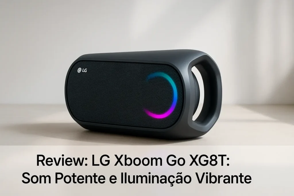 LG Xboom Go XG8T: Som Potente e Iluminação Vibrante