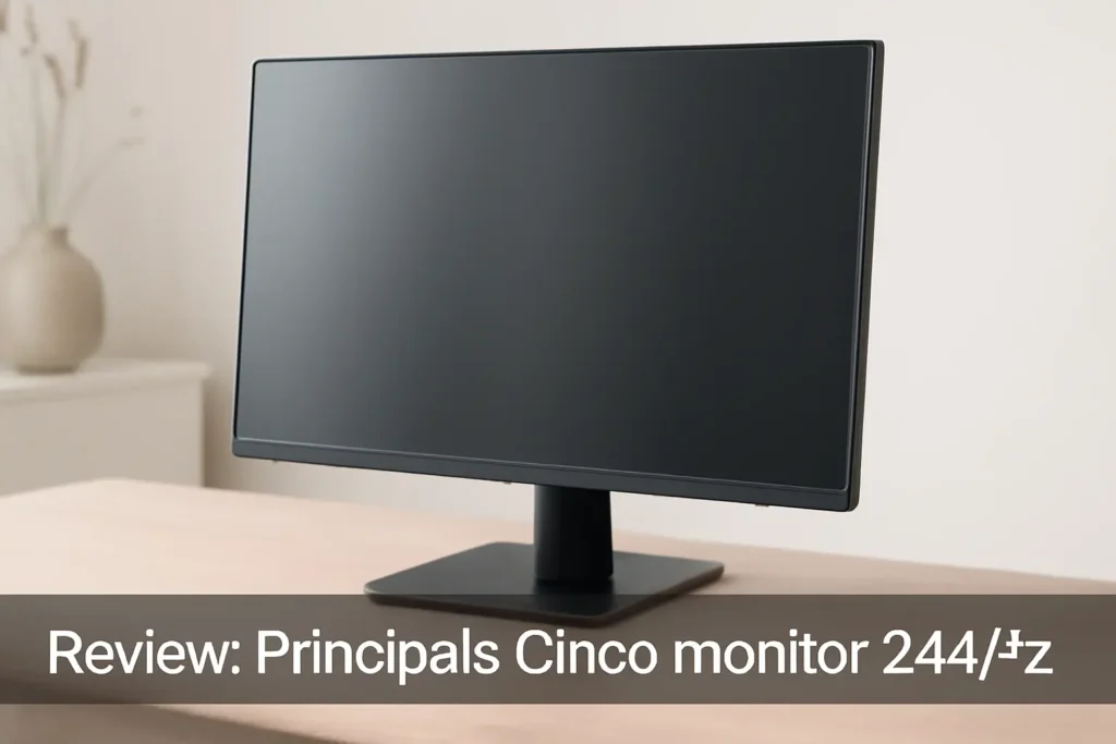 Principais Cinco monitor 244hz