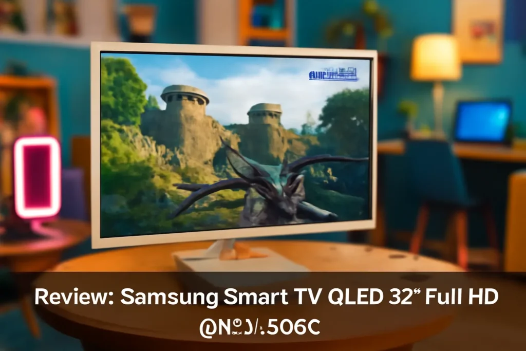 Samsung Smart TV QLED 32" Full HD QN32LS03C - Gaming Hub, Tela Matte, Modo Arte, Suporte de Parede Incluso