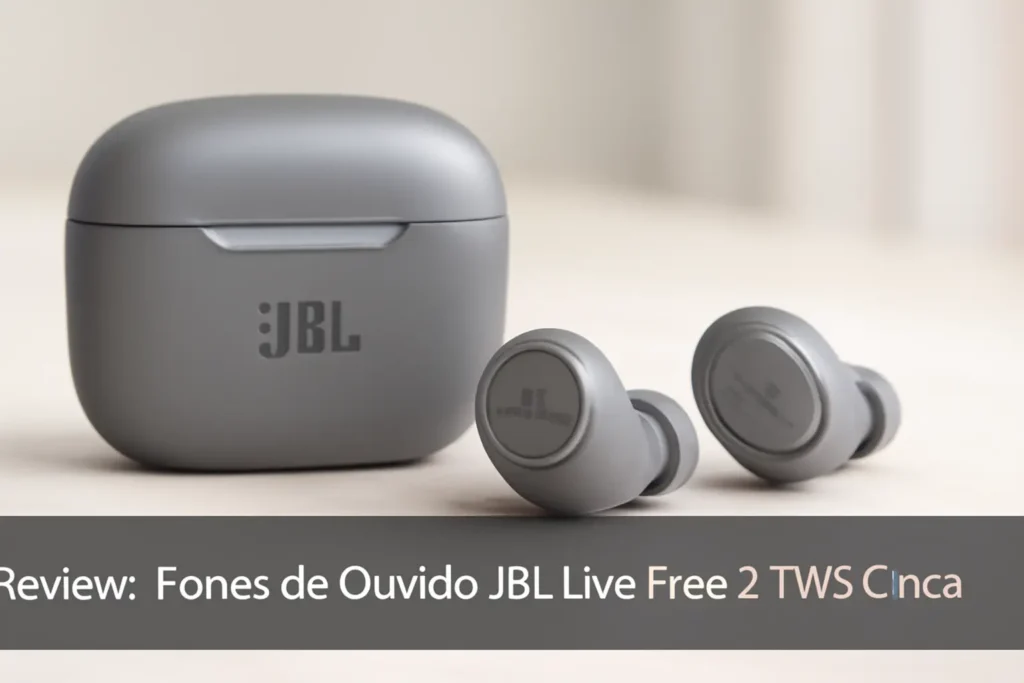 Fones de Ouvido JBL Live Free 2 TWS Cinza: Desempenho e Conforto sem Fios