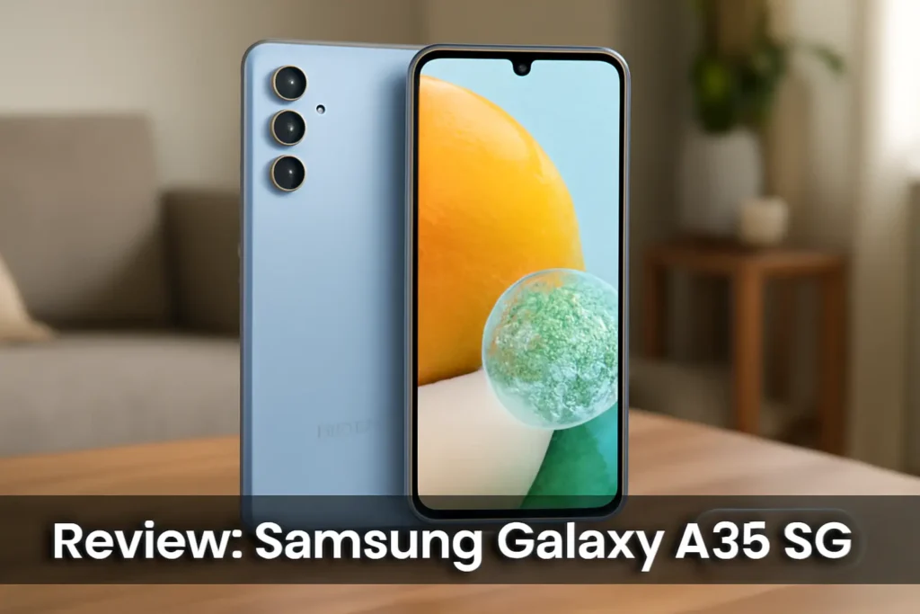Samsung Celular Galaxy A35 5G: Câmera Tripla até 50MP, Tela 6.6", 256GB Azul Claro