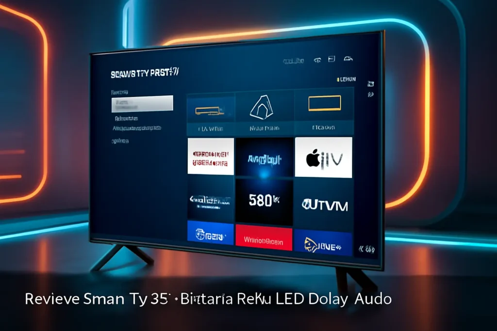 Smart TV 32” Britânia Roku LED Dolby Audio BTV32G7PR2CSGBLH: Qualidade e Conectividade para Seu Lar