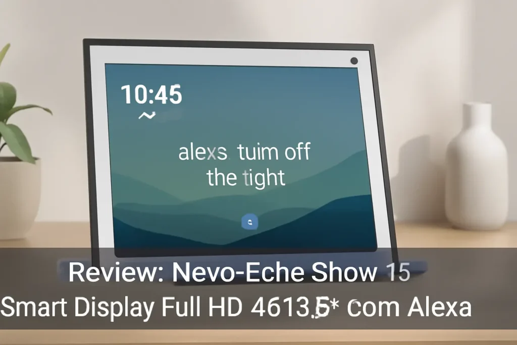 Novo Echo Show 15 | Smart Display Full HD de 15,6” com Alexa