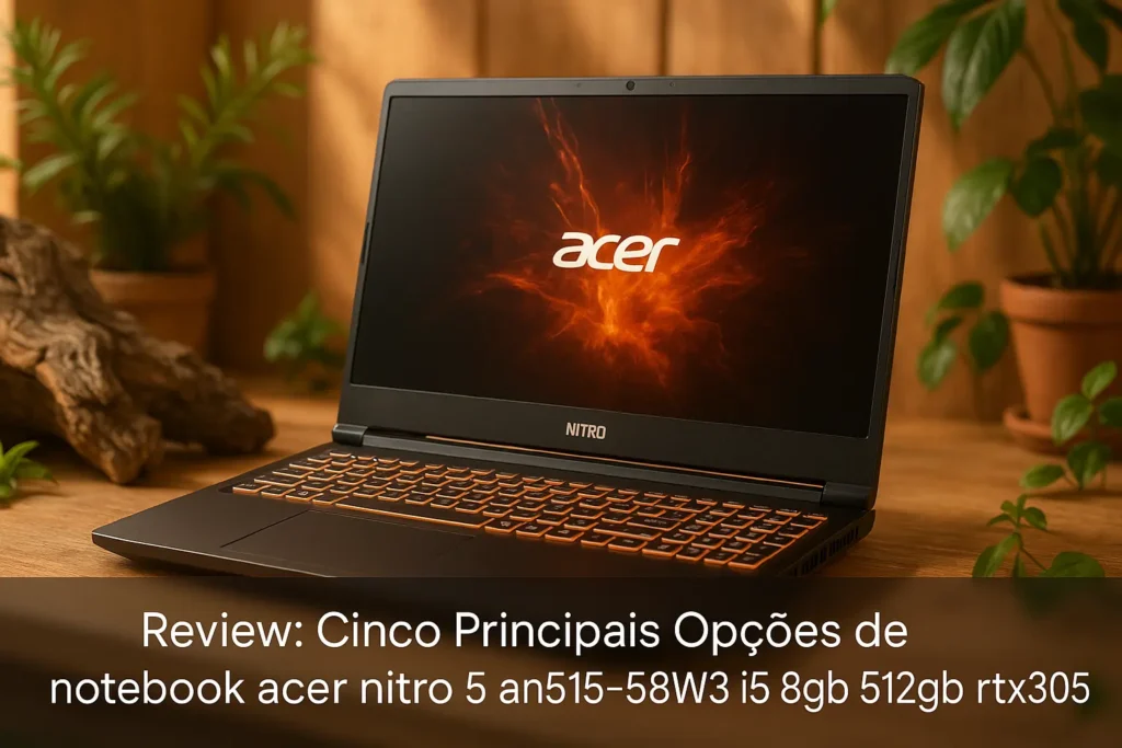 Cinco Principais Opções de notebook acer nitro 5 an515-58w3 i5 8gb 512gb rtx3050 15.6