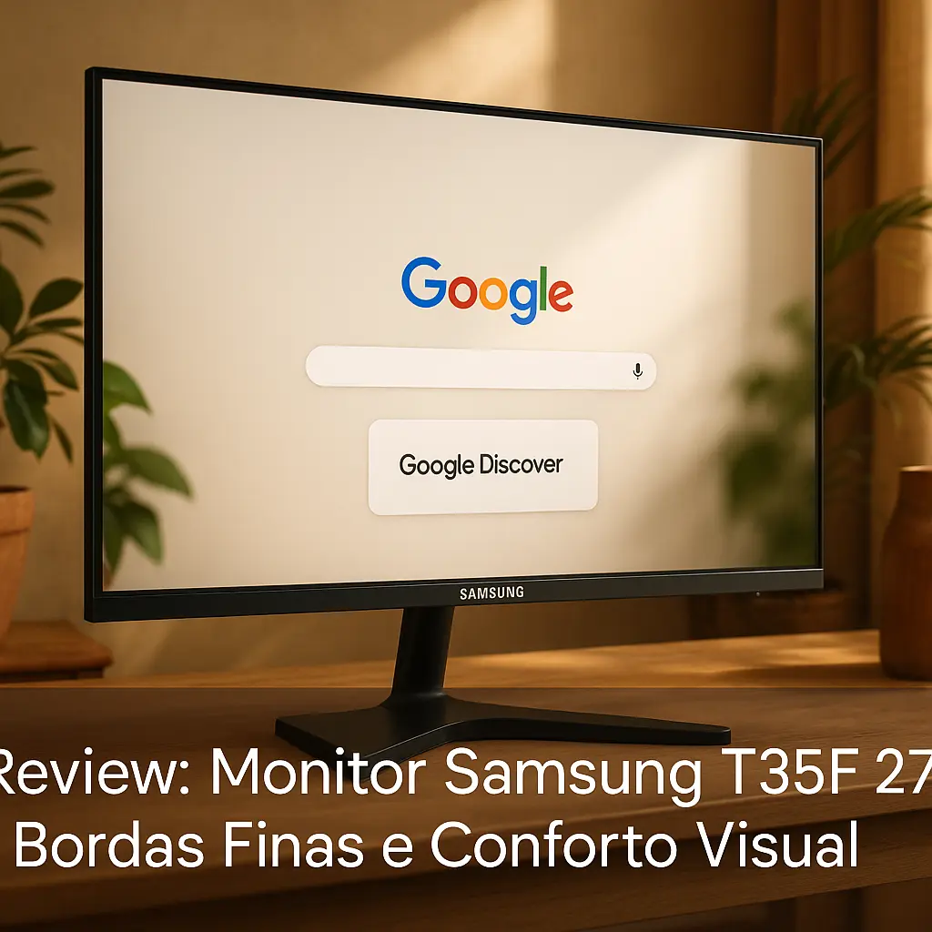Monitor Samsung T35F 27": Bordas Finas e Conforto Visual