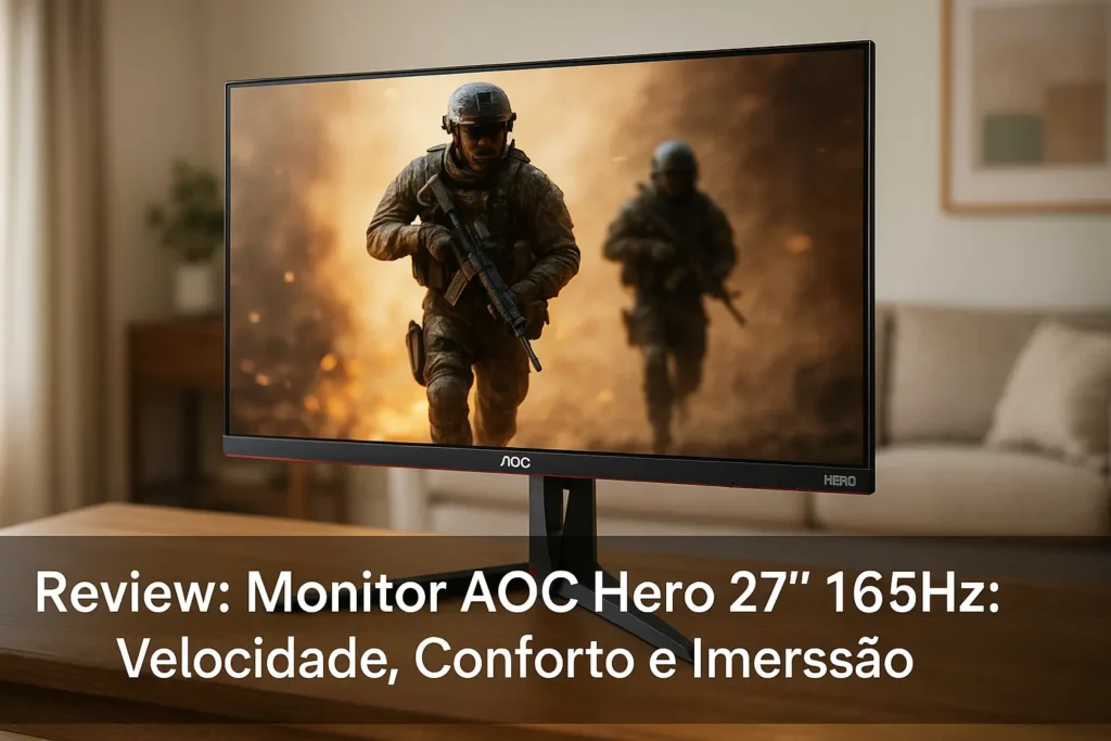 Monitor AOC Hero 27" 165Hz: Velocidade, Conforto e Imersão