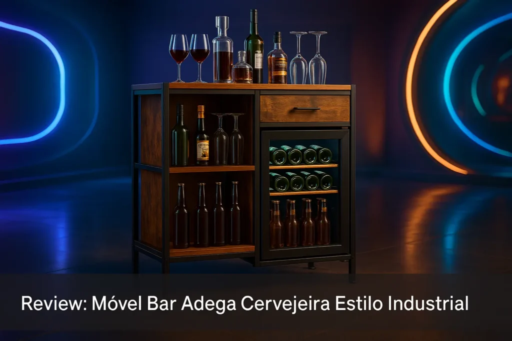 Móvel Bar Adega Cervejeira Estilo Industrial
