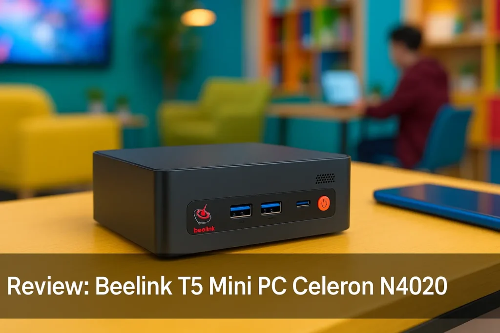Beelink T5 Mini PC Celeron N4020 com Wi-Fi Dual e HDMI 4K