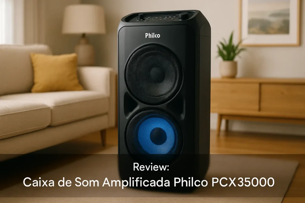 Caixa de Som Amplificada Philco PCX35000: Potência e Conectividade