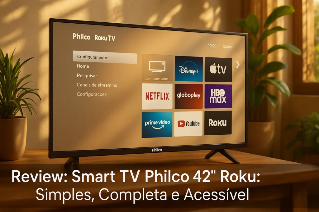 Smart TV Philco 42” Roku: Simples, Completa e Acessível