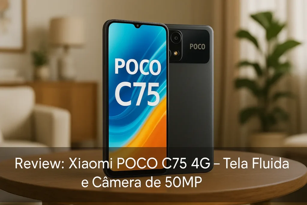 Xiaomi POCO C75 4G: Tela Fluida e Câmera de 50MP