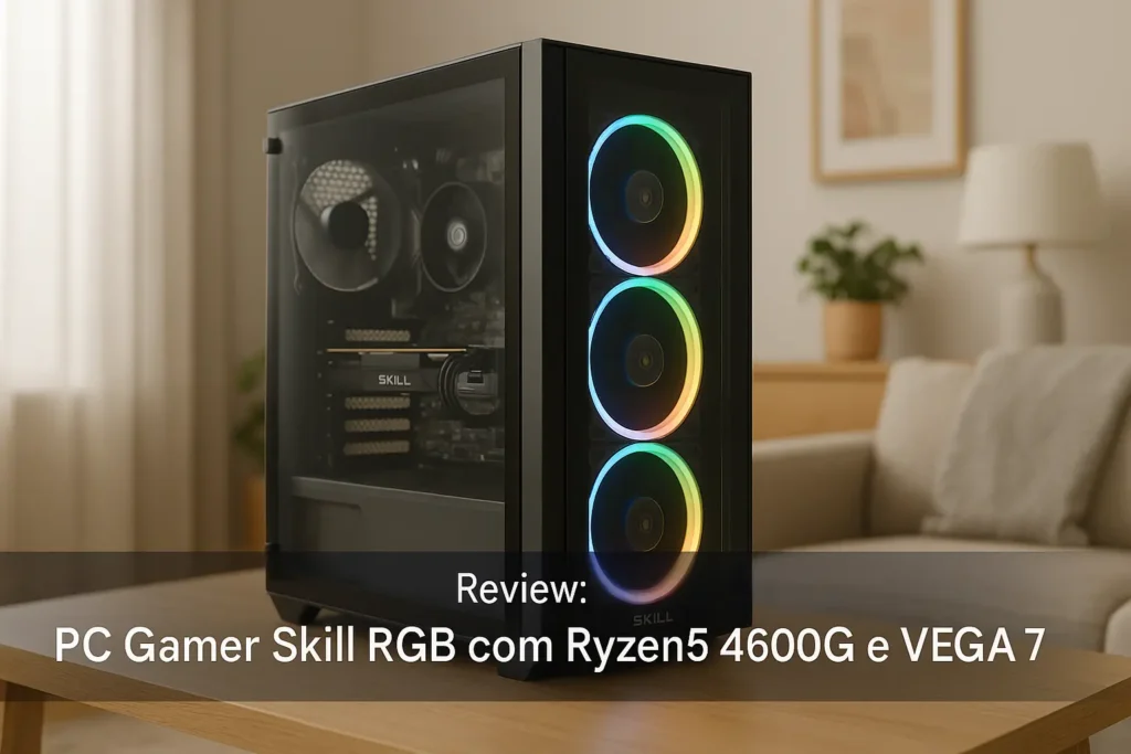PC Gamer Skill RGB com Ryzen 5 4600G e VEGA 7