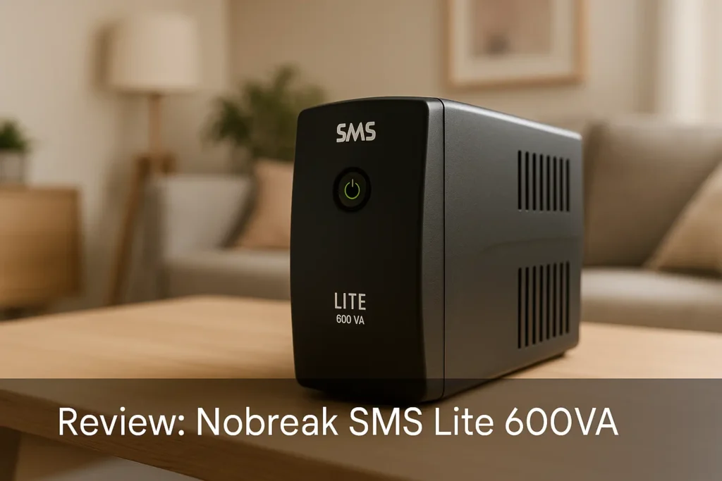 Nobreak SMS Lite 600VA: Proteção Essencial e Compacta