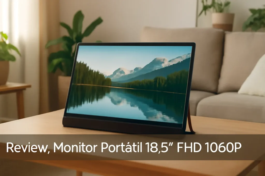 Monitor Portátil 18,5'' FHD 1080P: A Solução Prática para Seu Notebook