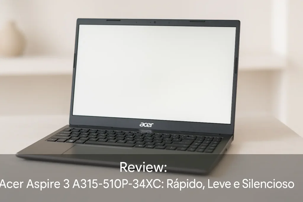 Acer Aspire 3 A315-510P-34XC: Rápido, Leve e Silencioso