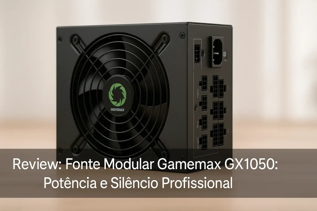 Fonte Modular Gamemax GX1050: Potência e Silêncio Profissional