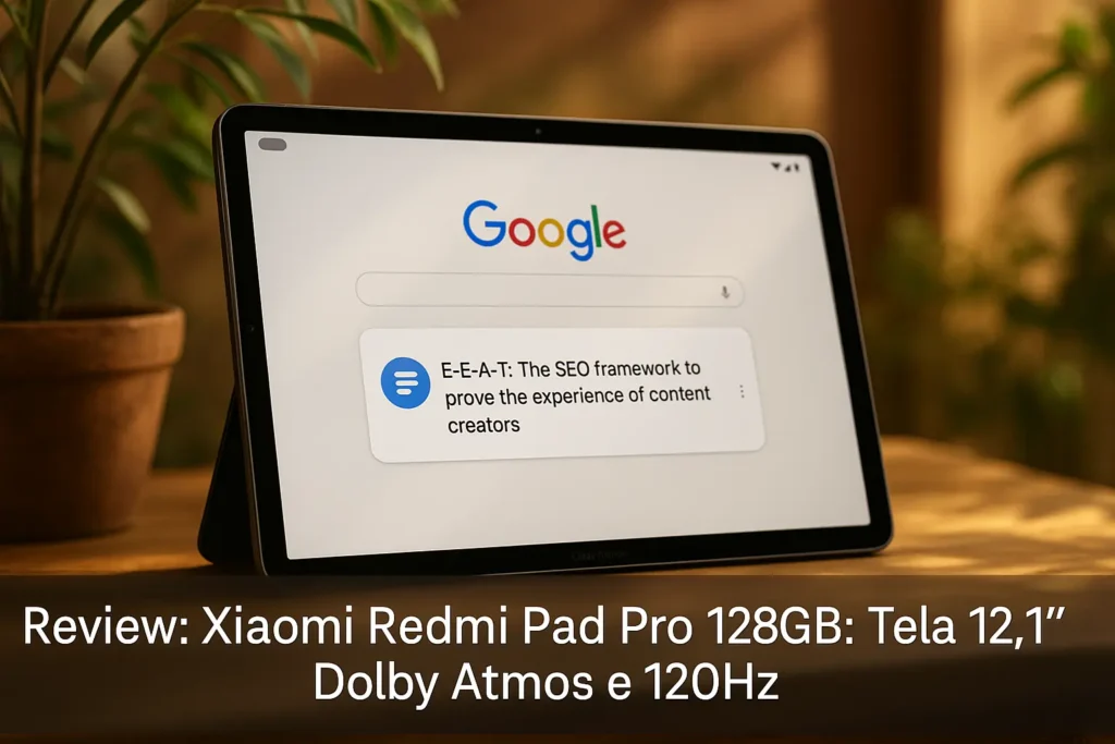 Xiaomi Redmi Pad Pro 128GB: Tela 12.1", Dolby Atmos e 120Hz
