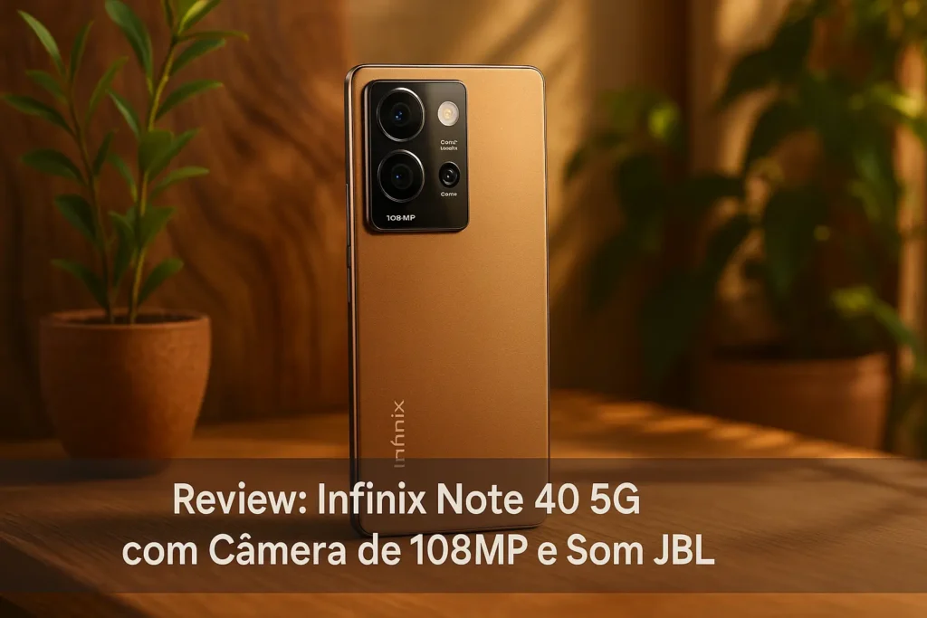 Infinix Note 40 5G com Câmera de 108MP e Som JBL
