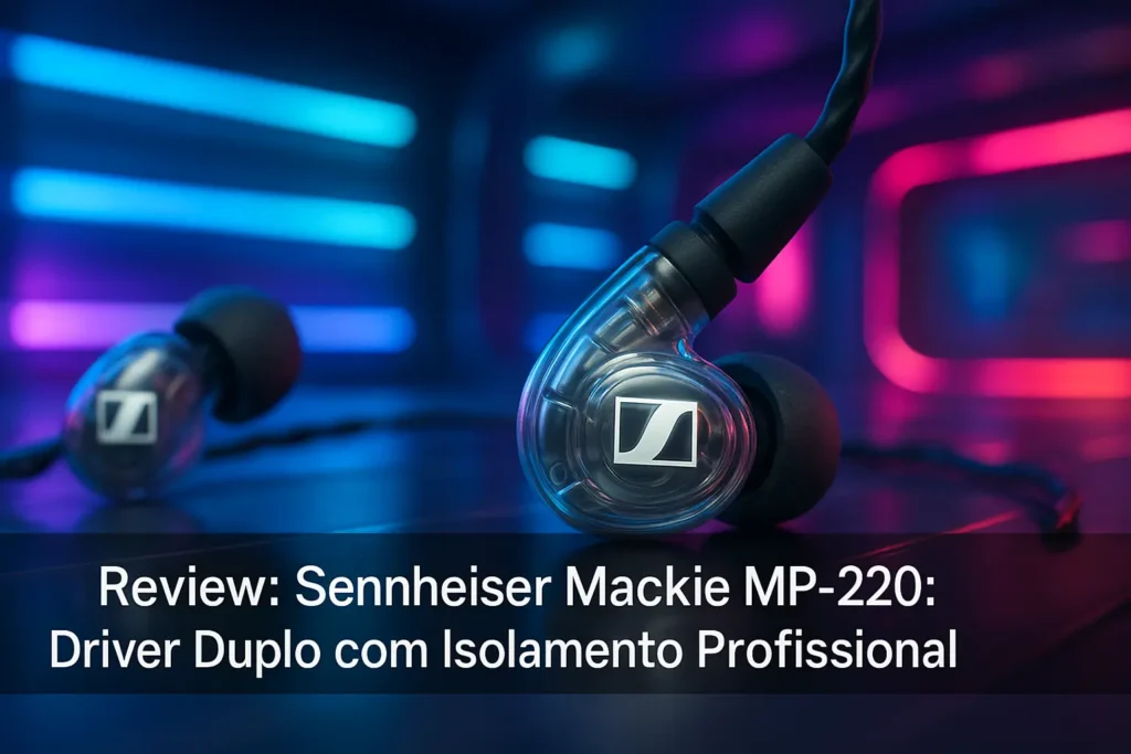 Sennheiser Mackie MP-220: Driver Duplo com Isolamento Profissional