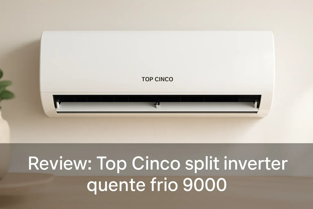 Top Cinco split inverter quente frio 9000