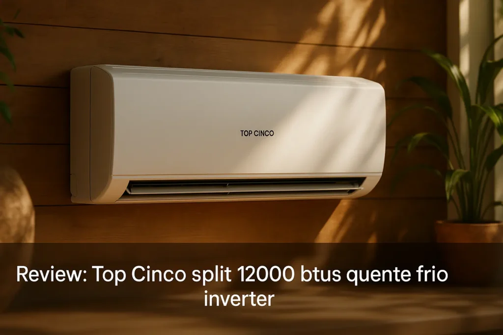 Top Cinco split 12000 btus quente frio inverter