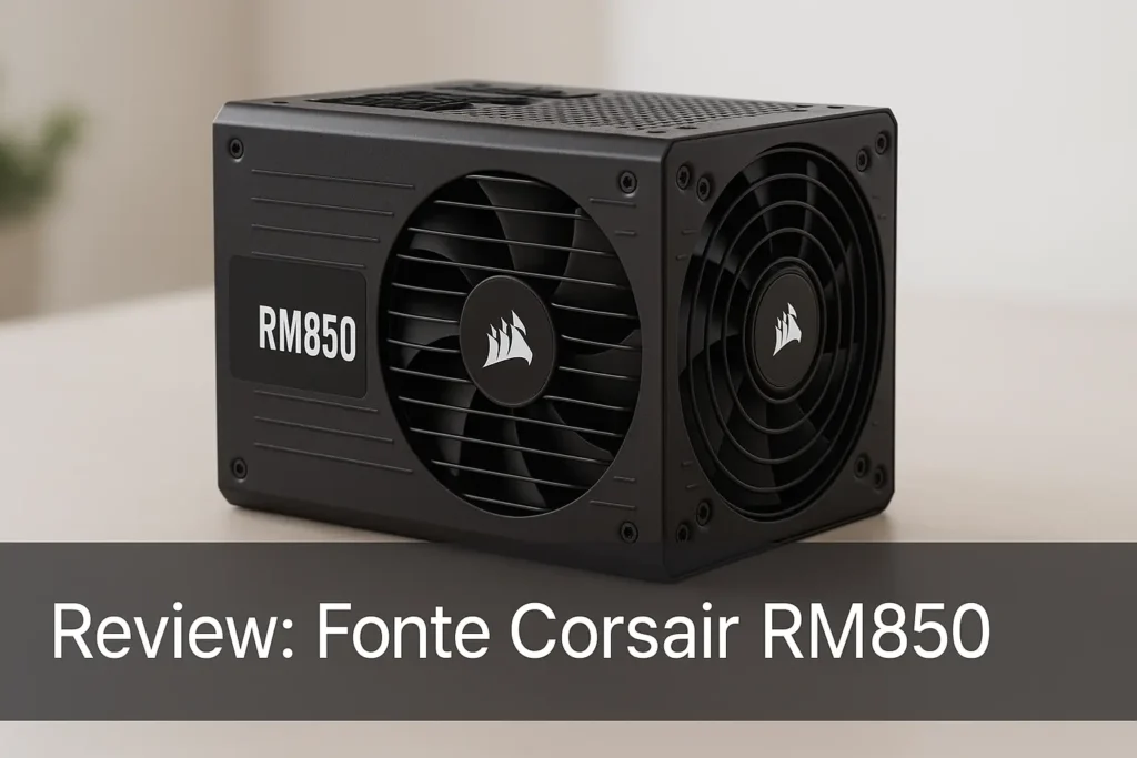 Fonte Corsair RM850: 850W modular e silenciosa