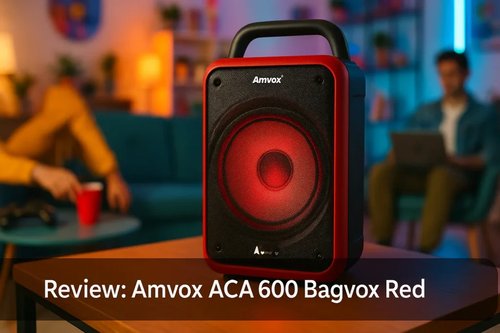 Amvox ACA 600 Bagvox Red: potência, mobilidade e som vibrante