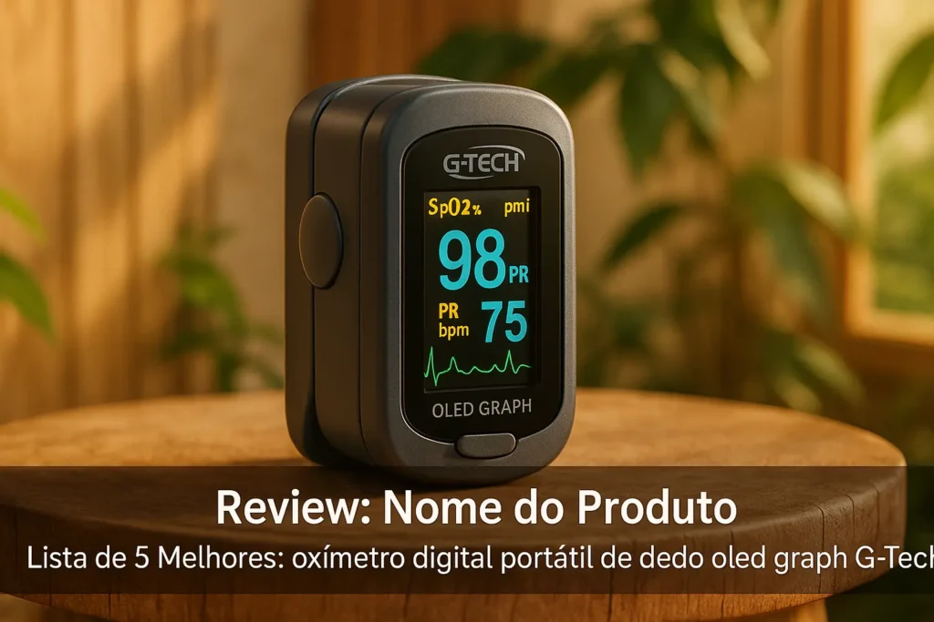 Lista de 5 Melhores: oxímetro digital portátil de dedo oled graph G-tech