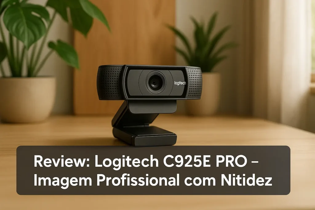 Webcam Logitech C925E PRO: imagem profissional com nitidez
