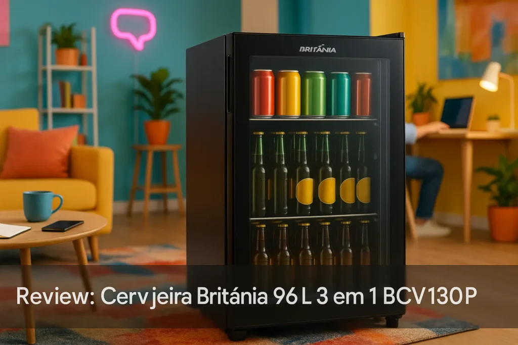 Cervejeira Britânia 96L 3 em 1 BCV130P: versatilidade e estilo