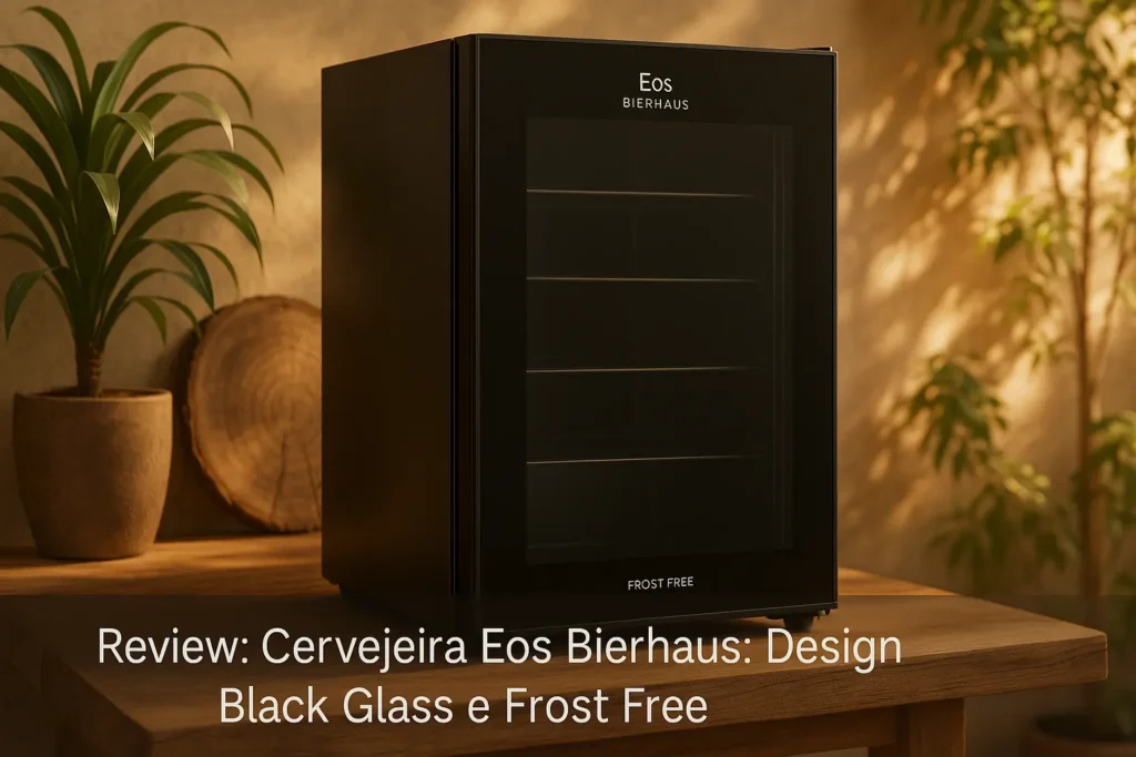 Cervejeira Eos Bierhaus: Design Black Glass e Frost Free