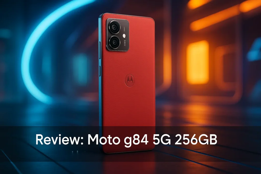 Moto G84 5G 256GB: couro vegano e desempenho premium