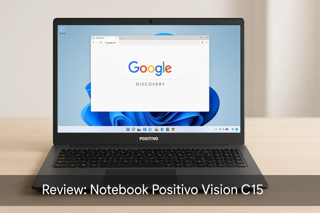 Notebook Positivo Vision C15: ideal para tarefas do dia a dia