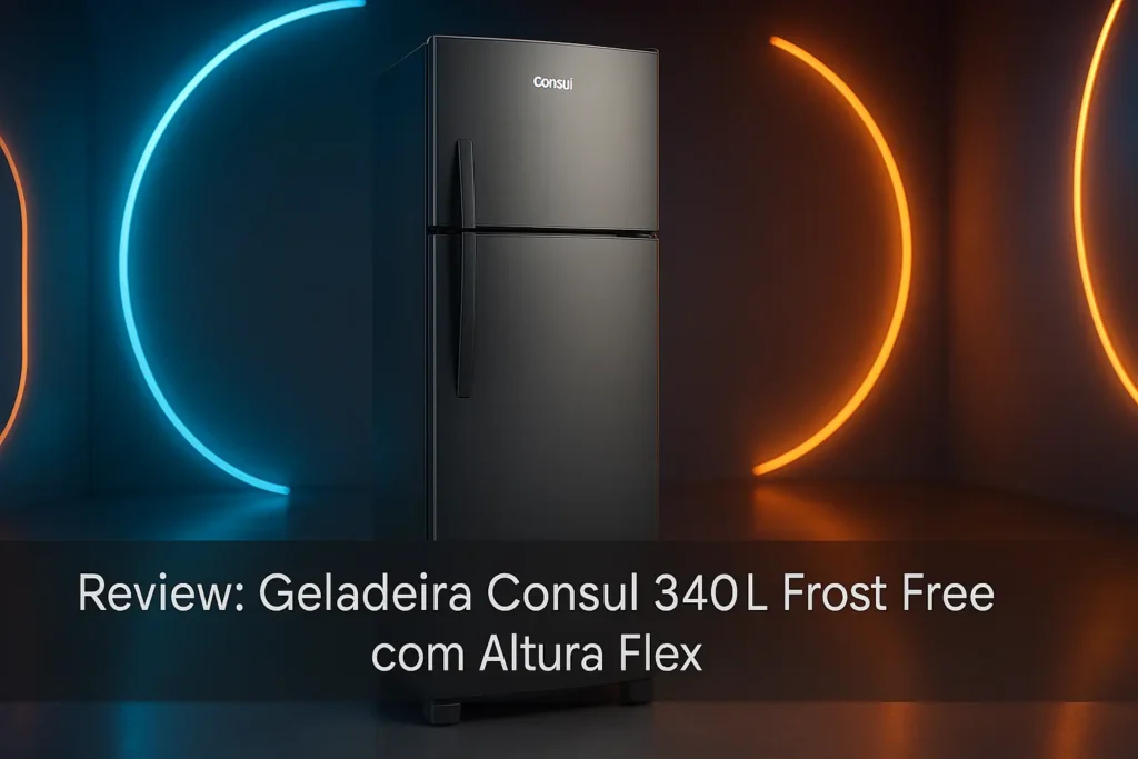 Geladeira Consul 340L Frost Free com Altura Flex