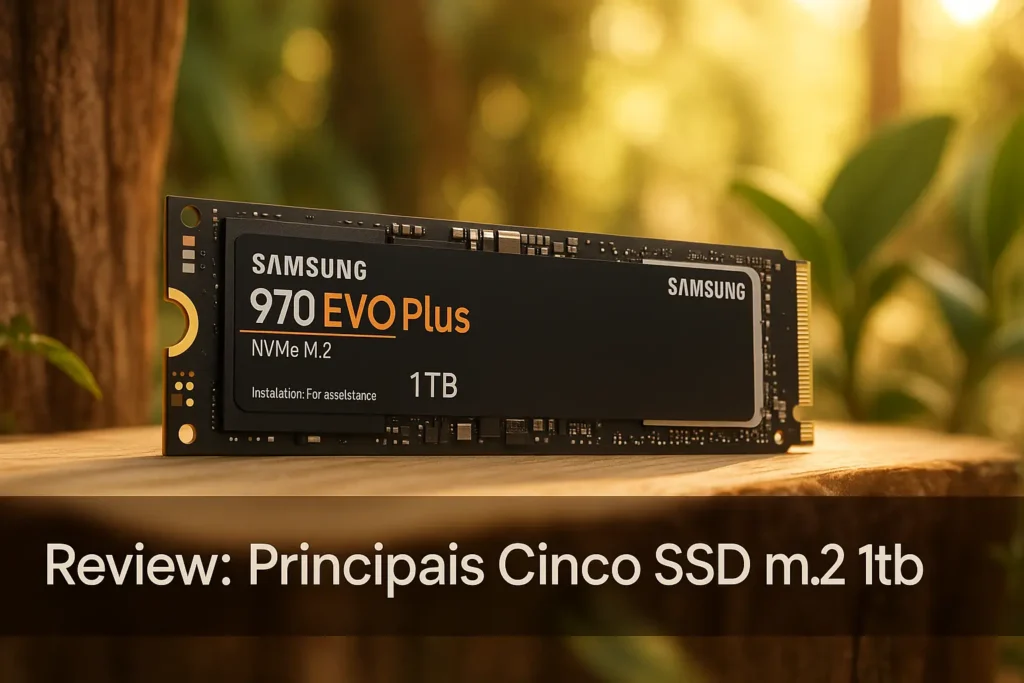 Principais Cinco SSD m.2 1tb Samsung 970 EVO plus