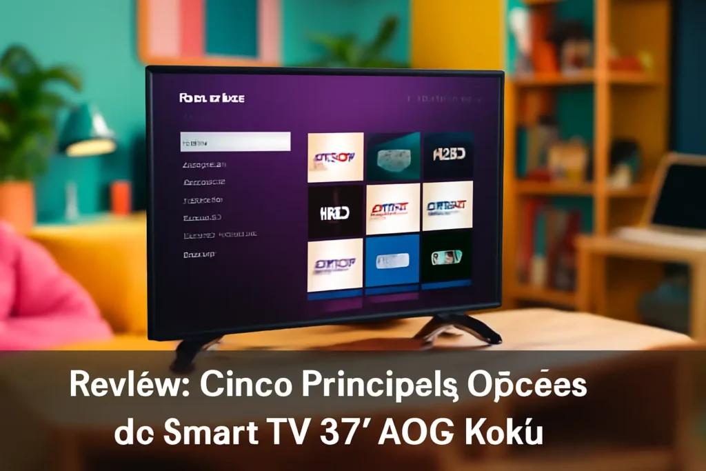 Cinco Principais Opções de smart TV 32” AOC Roku