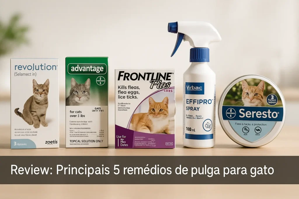 Principais 5 remedio de pulga para gato