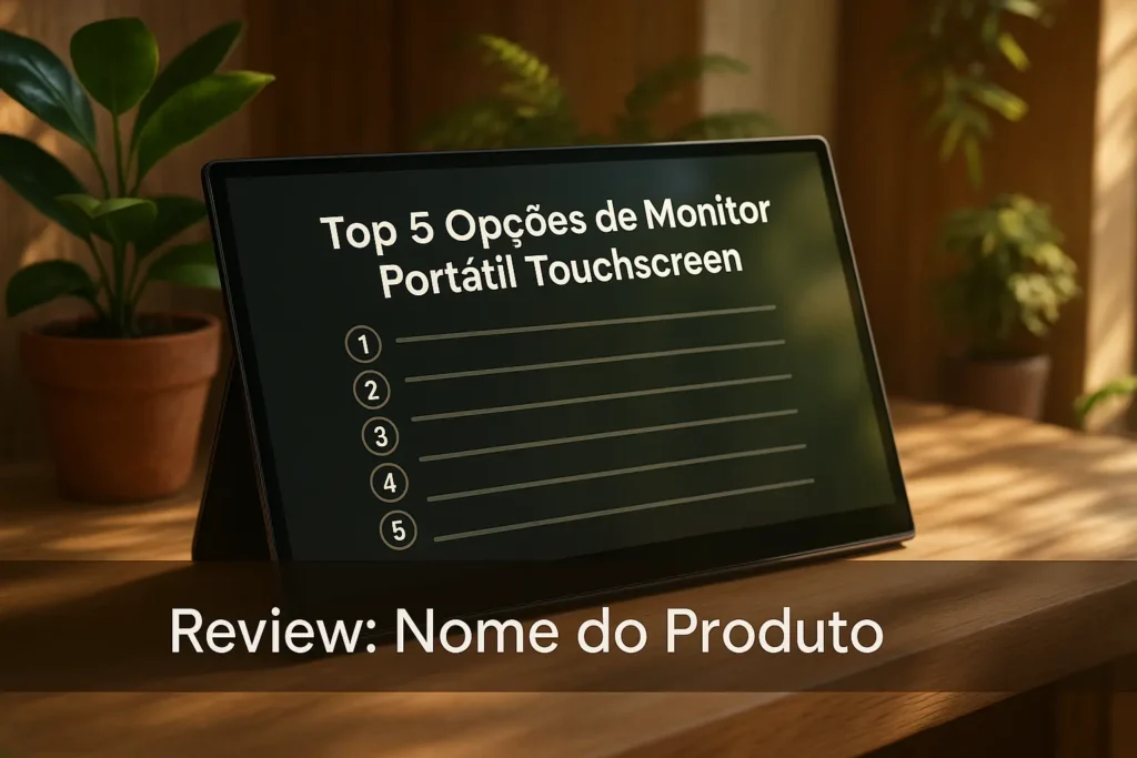 Top 5 Opções de monitor portátil touchscreen
