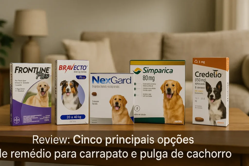 Cinco Principais Opções de remedio para carrapato e pulga de cachorro