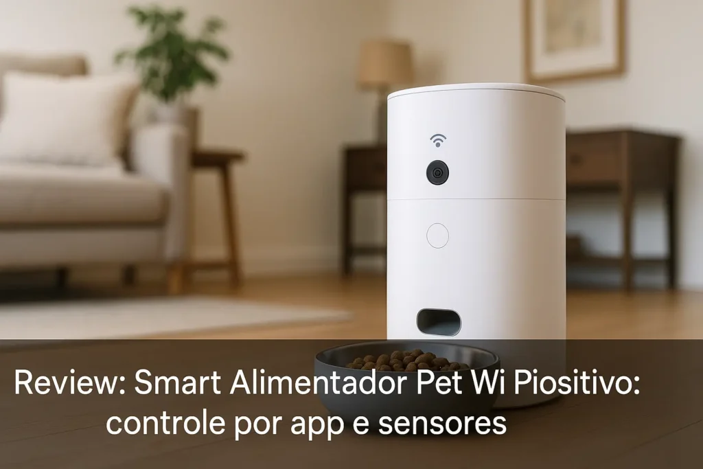 Smart Alimentador Pet Wi-Fi Positivo: controle por app e sensores