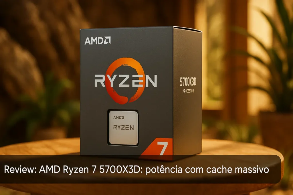 AMD Ryzen 7 5700X3D: potência com cache massivo