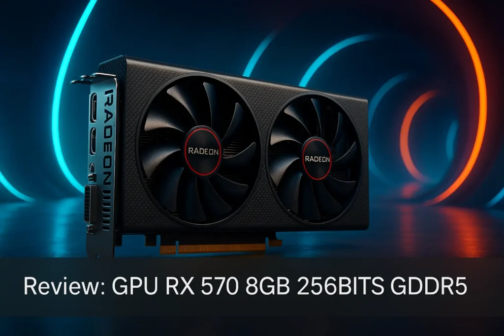 GPU RX 570 8GB 256BITS GDDR5: desempenho sólido e confiável